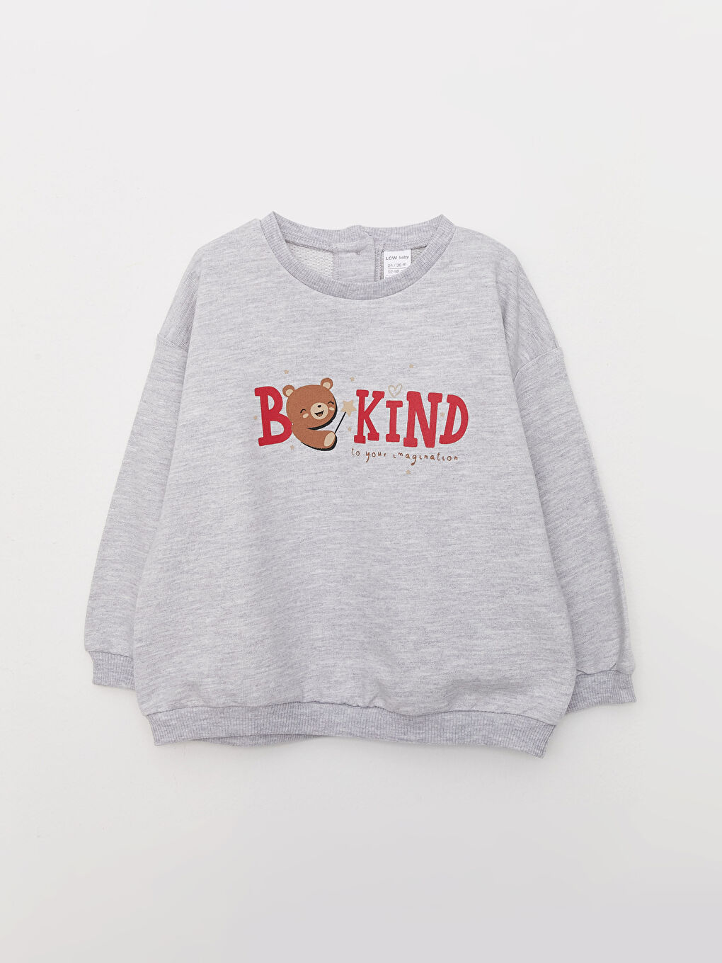 Crew Neck Long Sleeve Printed Baby Girl Sweatshirt 3-pack-2