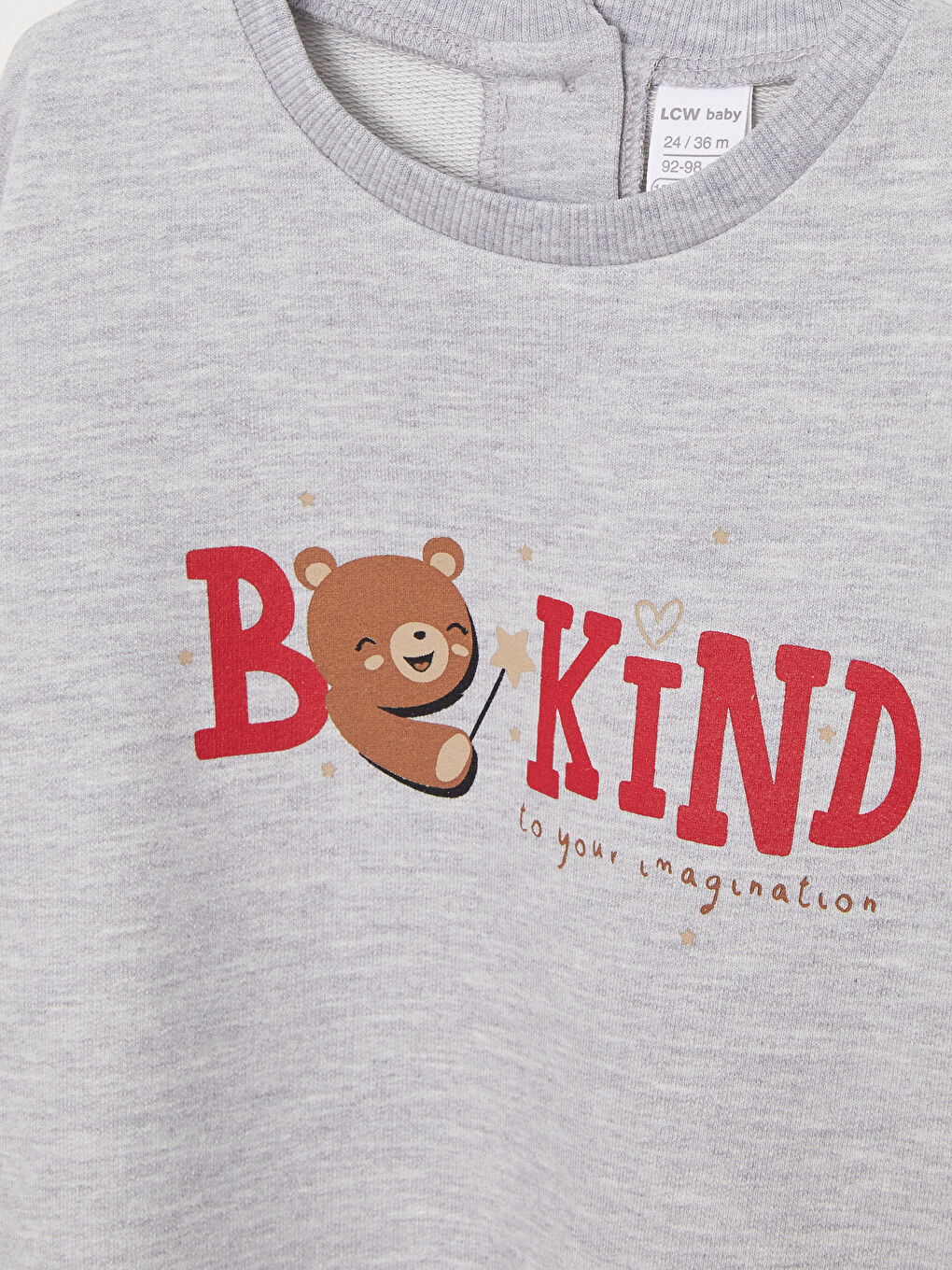 Crew Neck Long Sleeve Printed Baby Girl Sweatshirt 3-pack-3