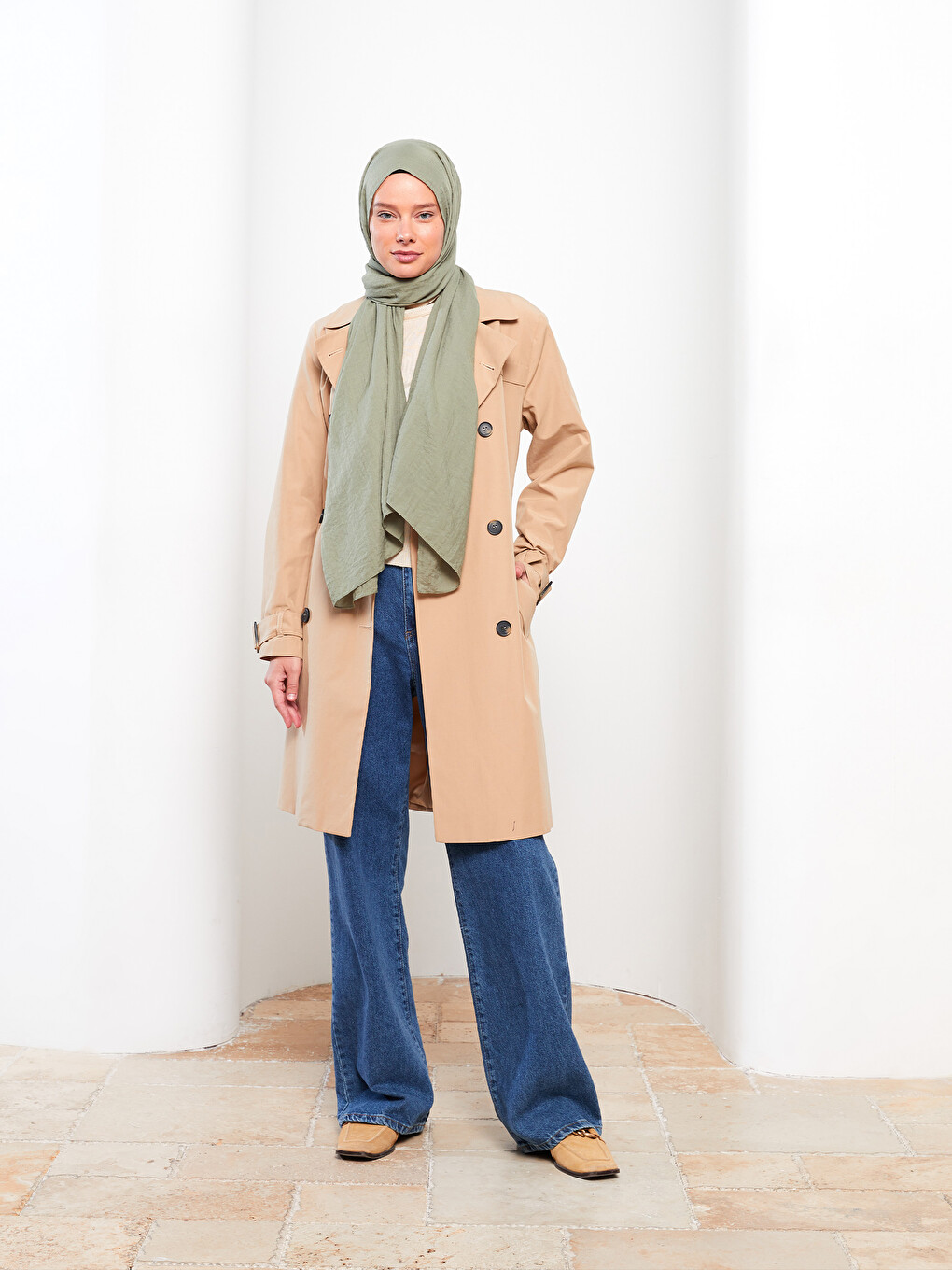 Plain Woven Women's Scarf-1