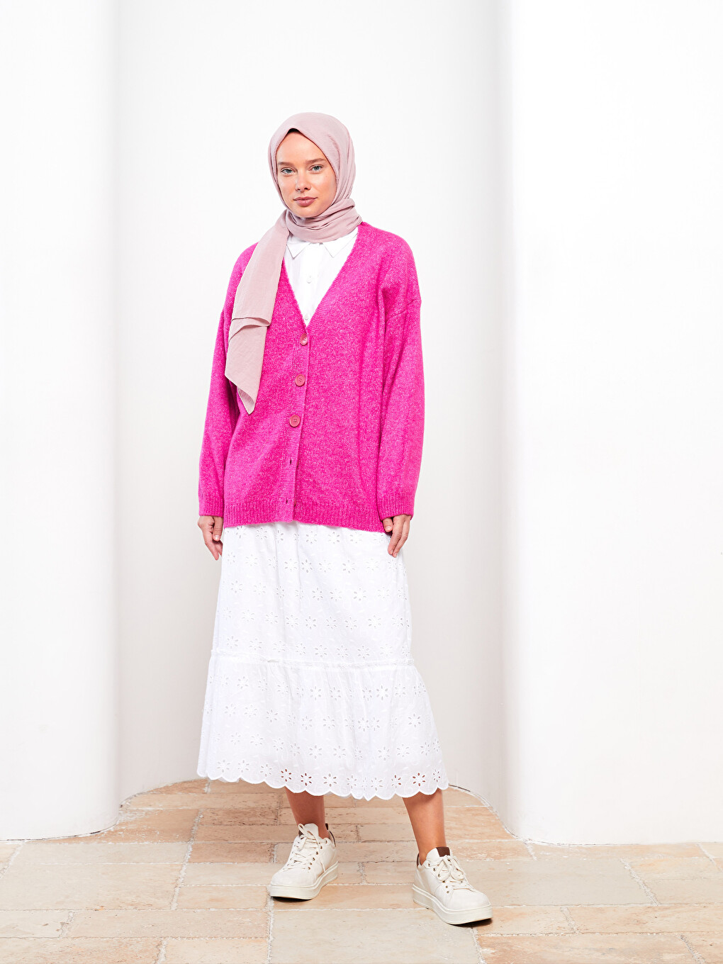 Plain Woven Women's Scarf-1
