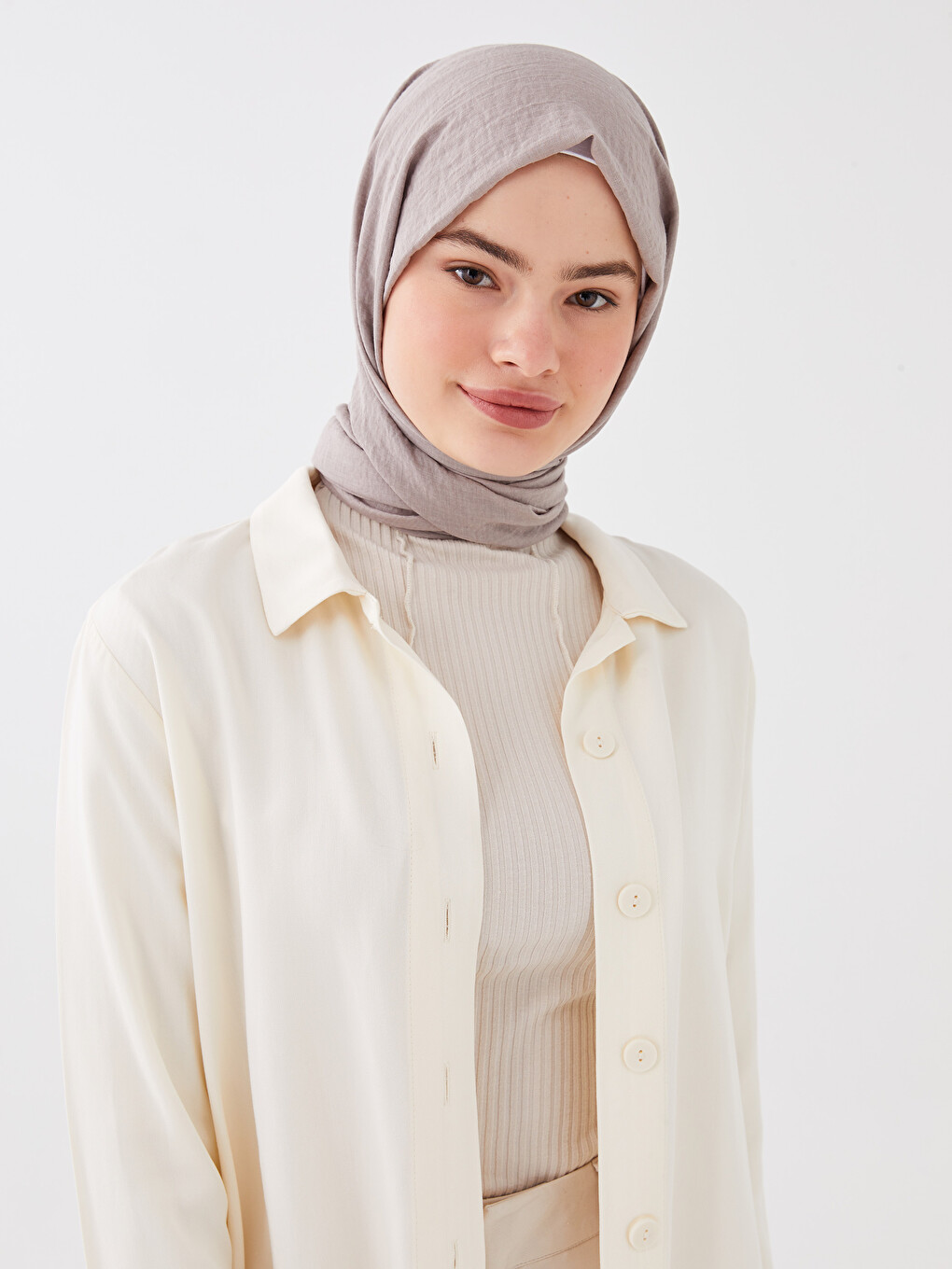 Plain Woven Women's Scarf-1