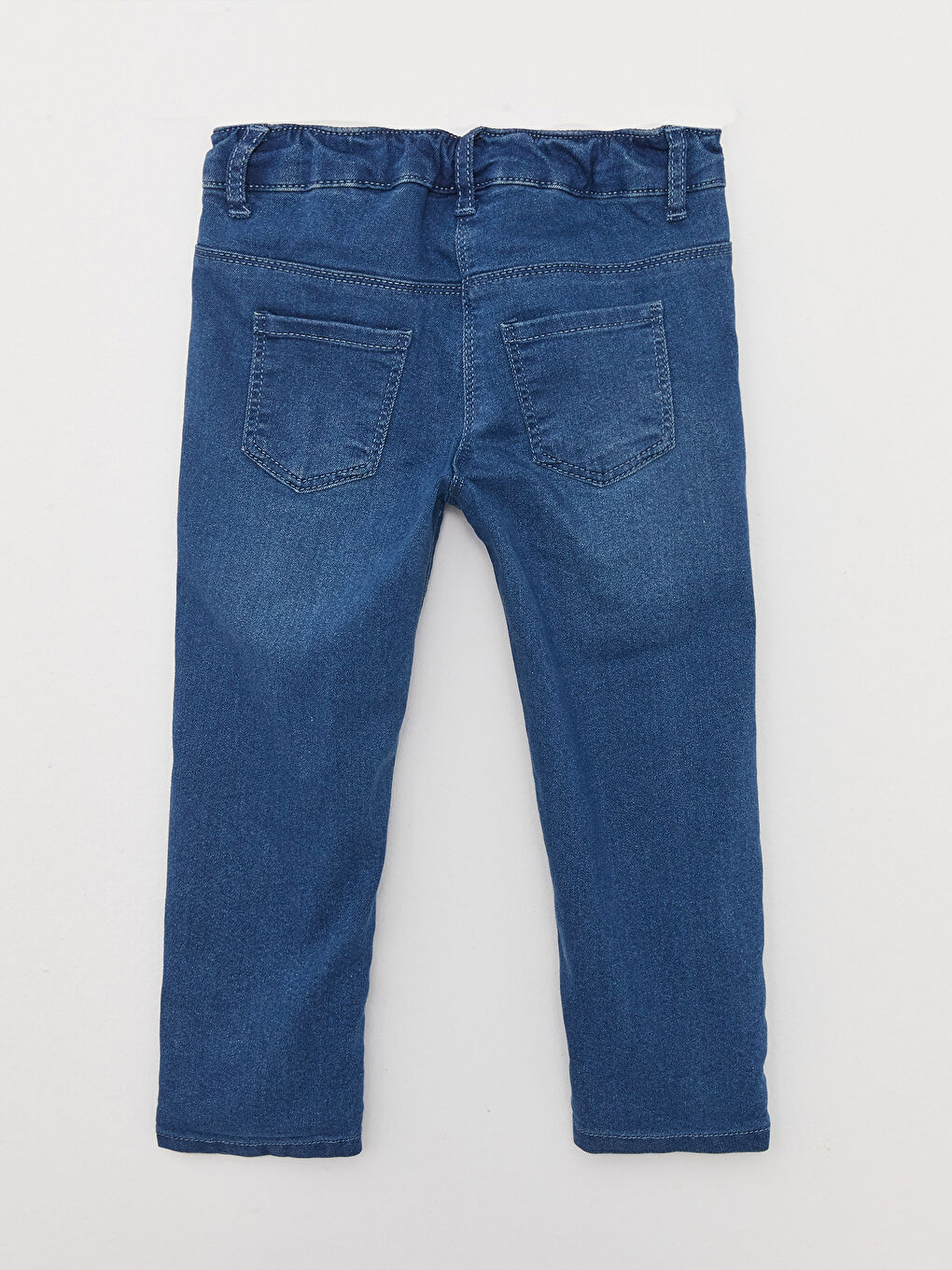 Elasticated Waist Basic Baby Girls' Jeans-1