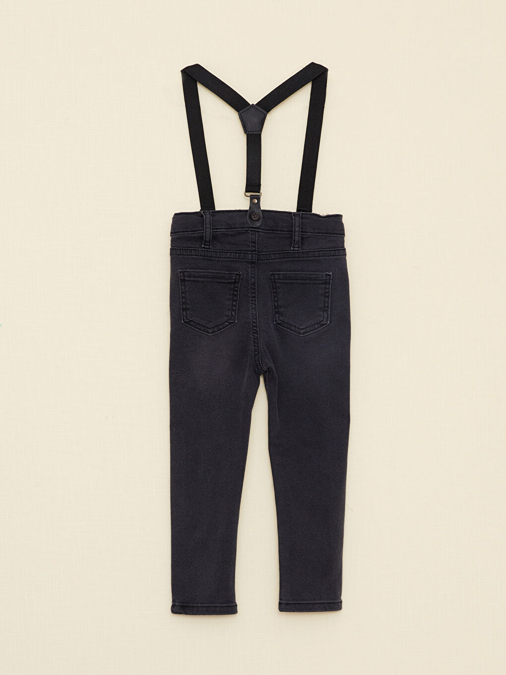 LCW baby Basic Erkek Bebek Jean Pantolon ve Pantolon Askılı 2'li -W2HP26Z1-326