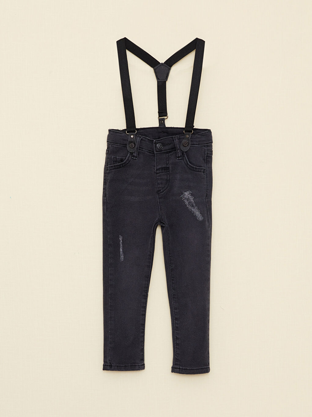 LCW baby Basic Erkek Bebek Jean Pantolon ve Pantolon Askılı 2'li -W2HP26Z1-326