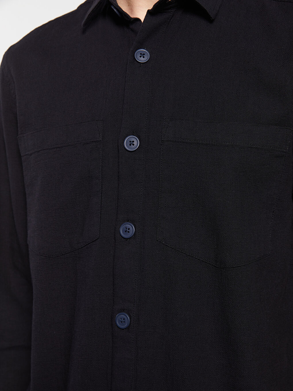 Regular Fit Long Sleeve Men's Shirt-3