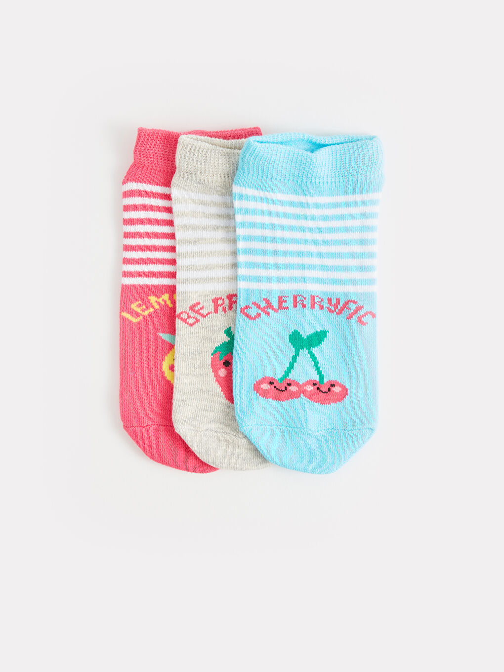 LCW ECO Gemusterte Sneaker-Socken für Mädchen 3er-Pack -W2HQ08Z4-M0T