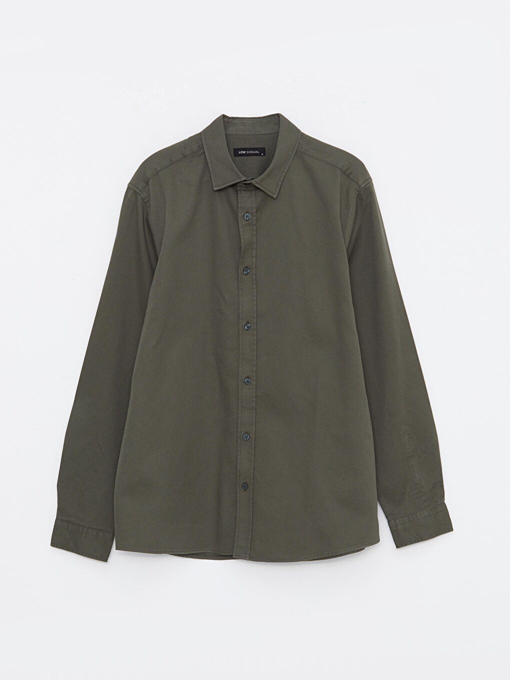 XSIDE Slim Fit Long Sleeve Gabardine Men's Shirt -W2HQ17Z8-J2L