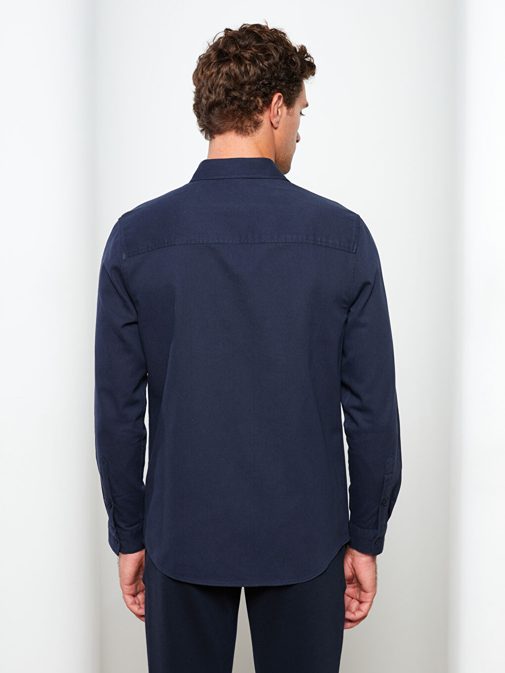 XSIDE Slim Fit Uzun Kollu Gabardin Erkek Gömlek -W2HQ17Z8-J2Y