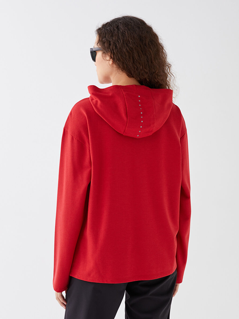 Hooded Printed Long Sleeve Women's Sweatshirt-4