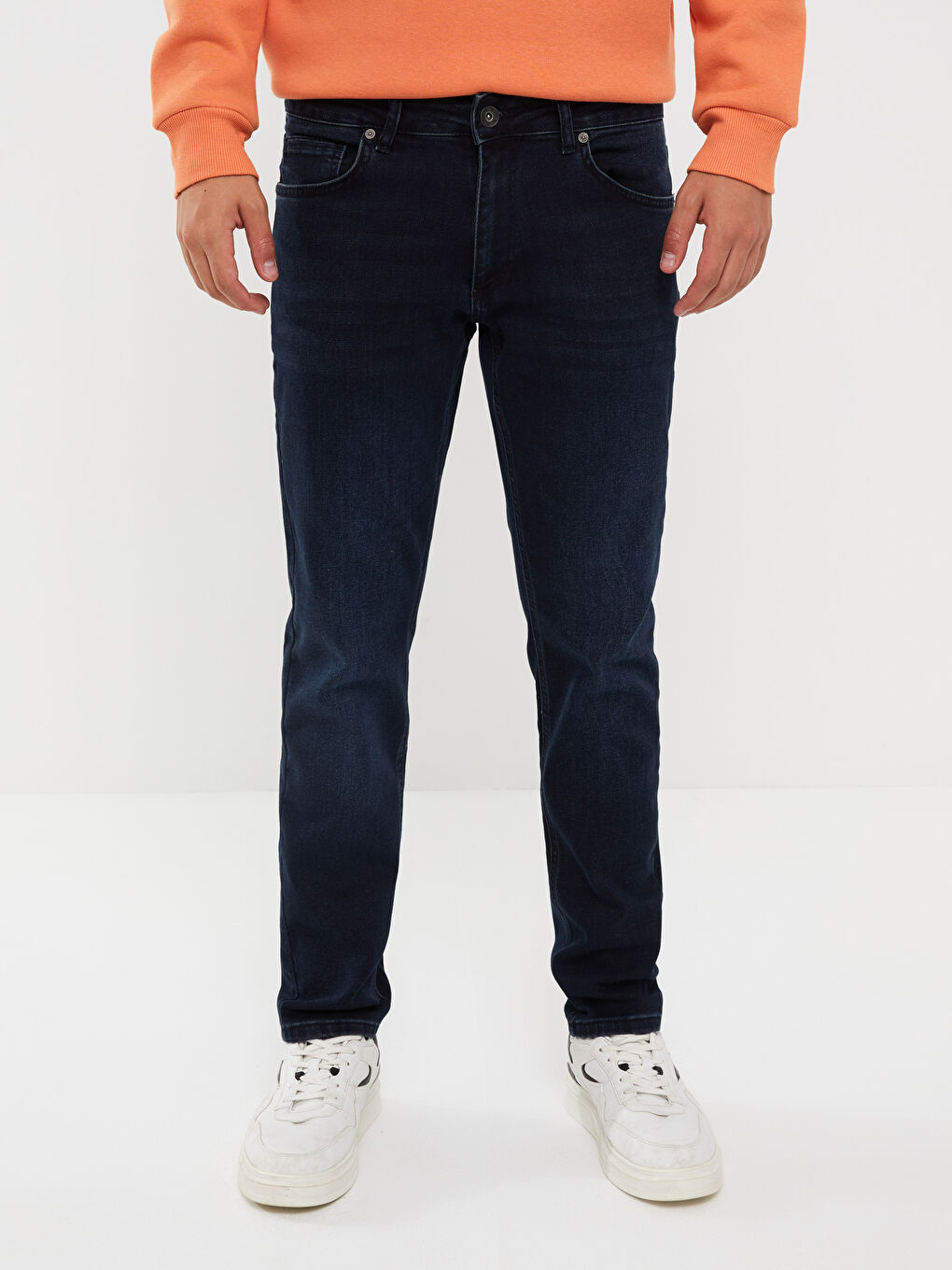 Lacivert Slim Fit Erkek Jean Pantolon-3