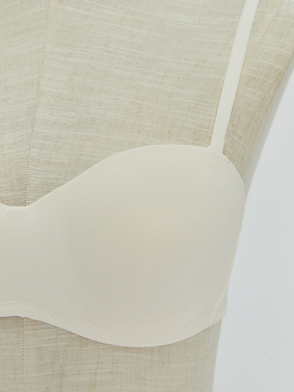 Ekru Balenli Dolgusuz Düz Sütyen 2'li Paket-3