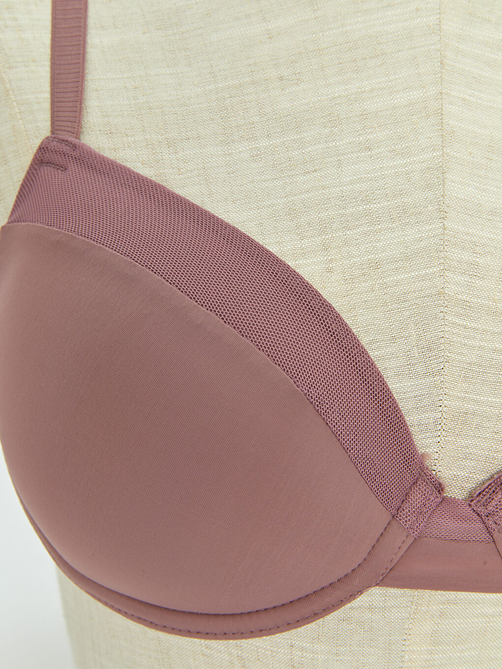 Pembe Balenli Dolgusuz Düz Tişört Sütyen 2'li Paket-2