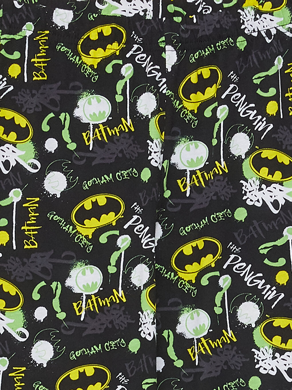 LCW Kids Crew Neck Batman Printed Long Sleeve Boys' Pyjama Set -W2HR37Z4-CVL