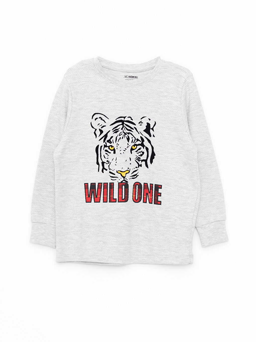 Crew Neck Printed Long Sleeve Boys' Pyjama Set-4