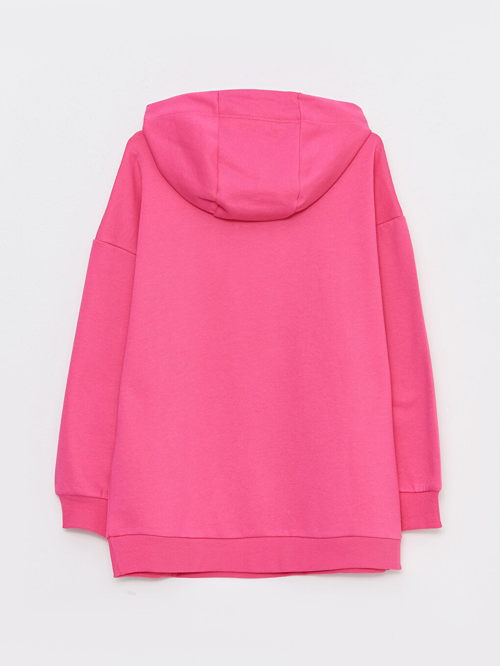 LCW Modest Pembe Baskılı Kadın Kalın Hoodie Tunik - 6