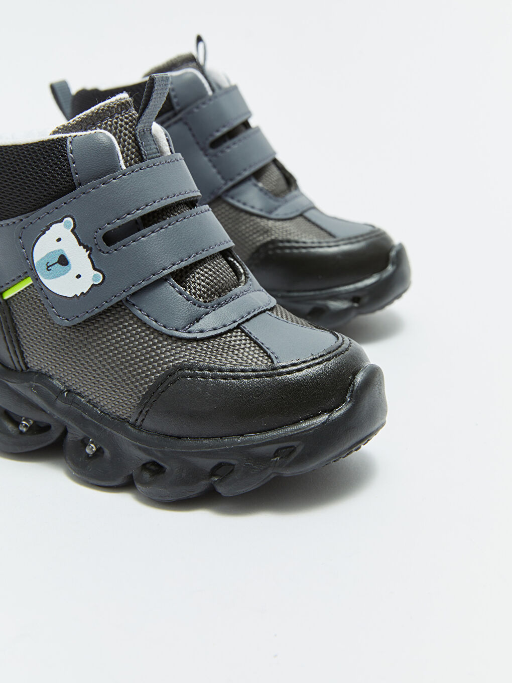 Velcro Sole Lighted Baby Boy Boots-3