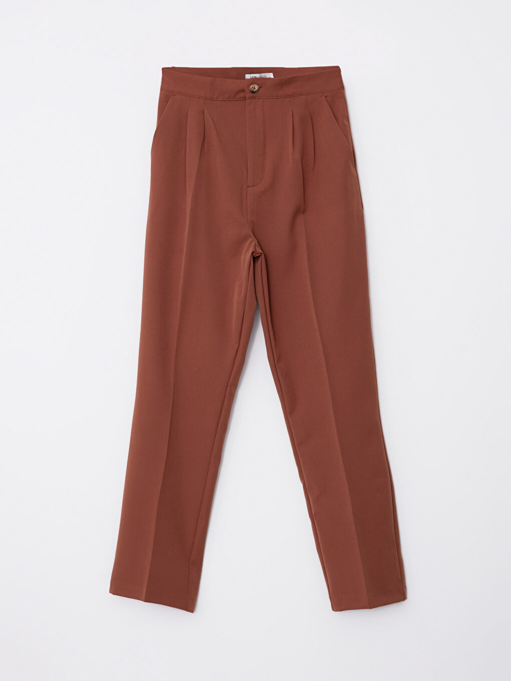 Women's Standard Fit Plain Trousers-5