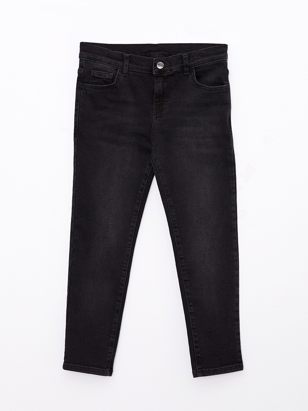 Siyah Slim Fit Erkek Çocuk Jean Pantolon