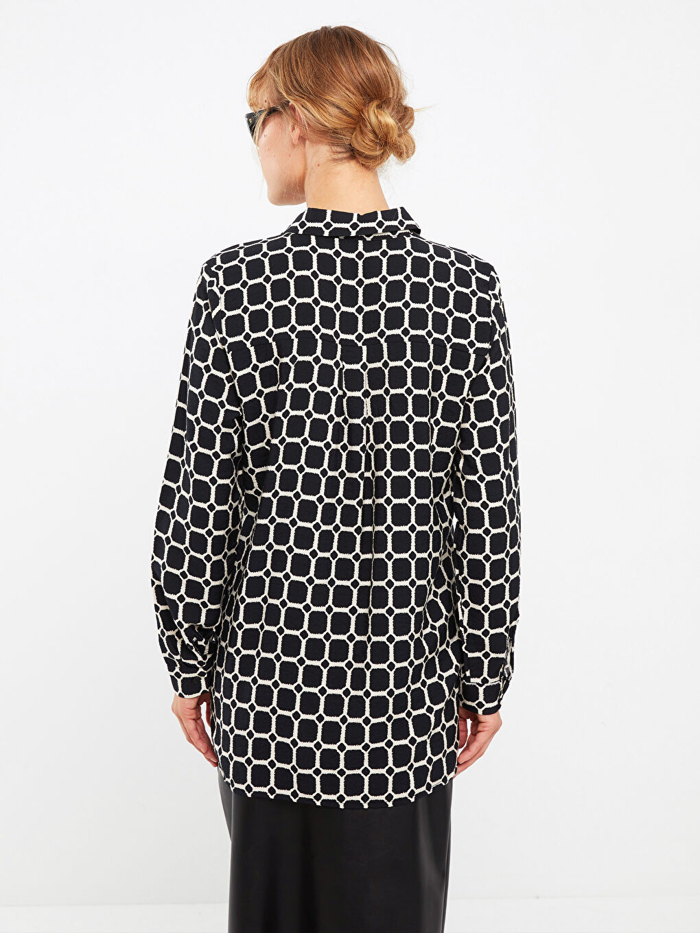 LCWAIKIKI Classic Patterned Long Sleeve Women's Shirt -W2HS23Z8-LQJ