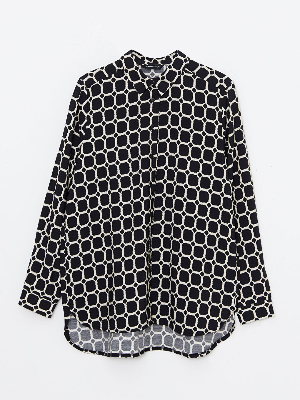 LCWAIKIKI Classic Patterned Long Sleeve Women's Shirt -W2HS23Z8-LQJ