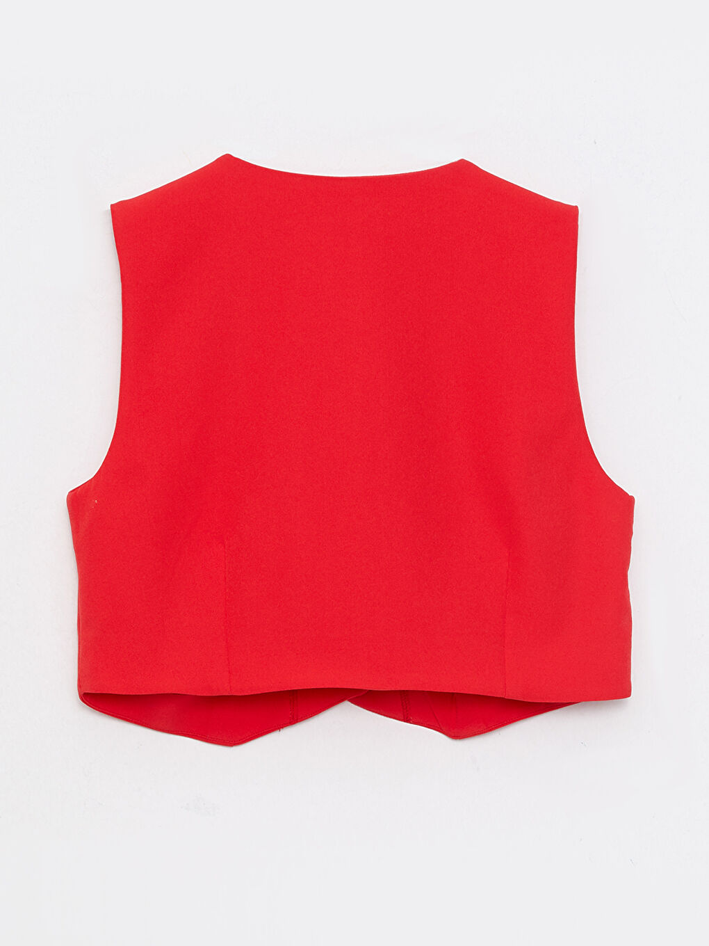 Women's V Neck Plain Classic Waistcoat -W2HS26Z8-GPU