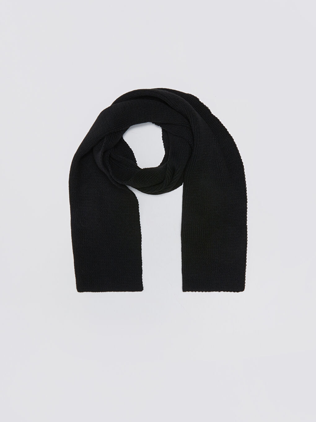 Siyah Erkek Triko Atkı ve Bere-1