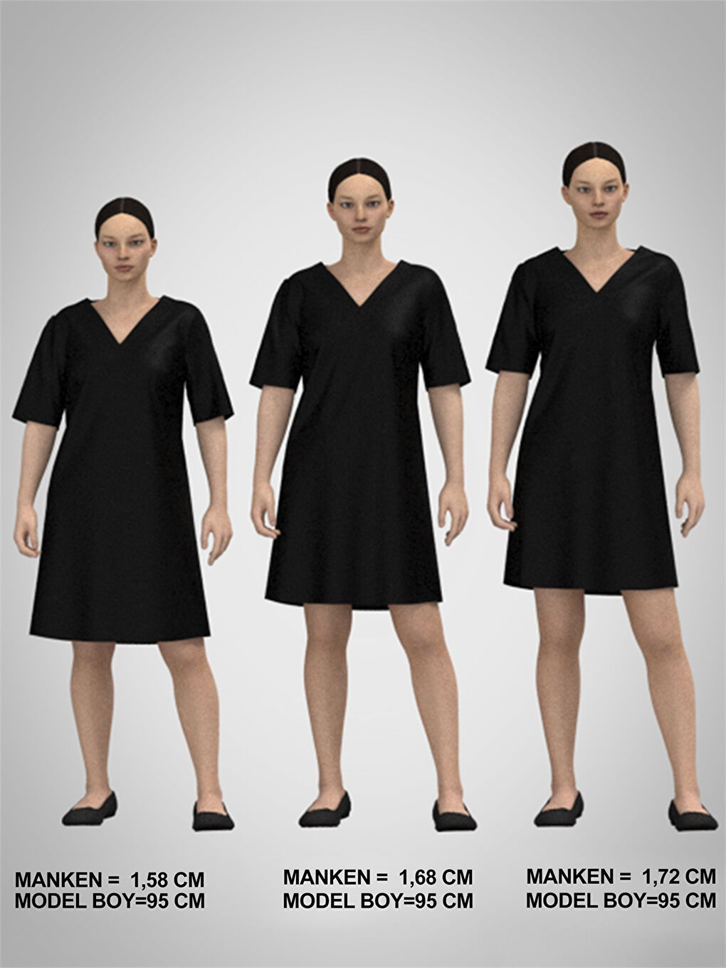 Kahverengi Gömlek Yaka Desenli Uzun Kollu Kadın Elbise-4