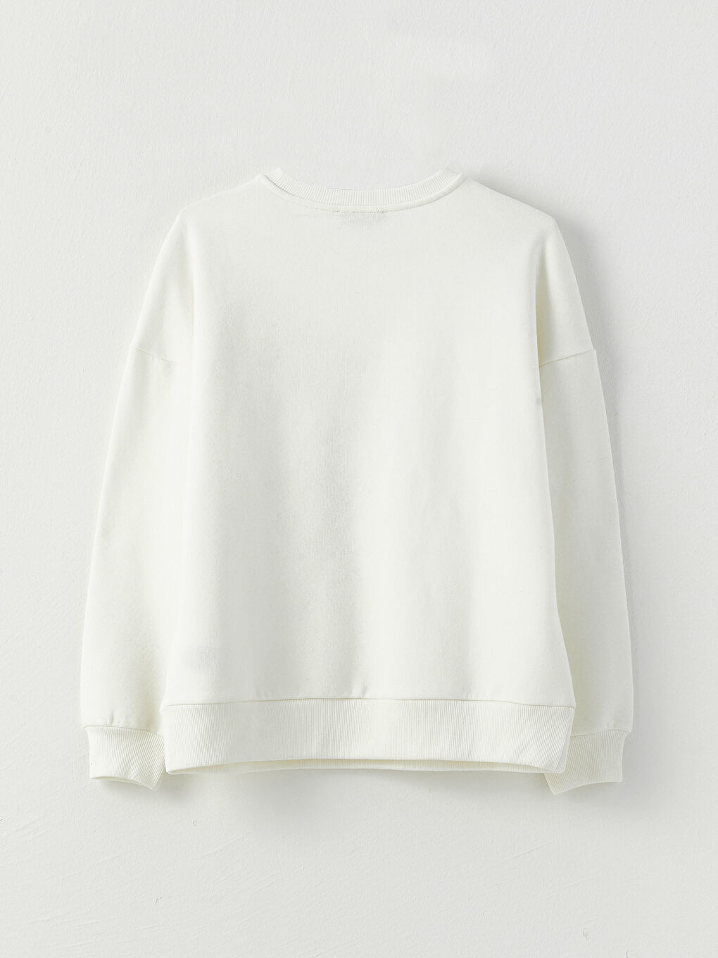 Hanorac Femei cu Guler Rotund Brodat și Mânecă Lungă-5