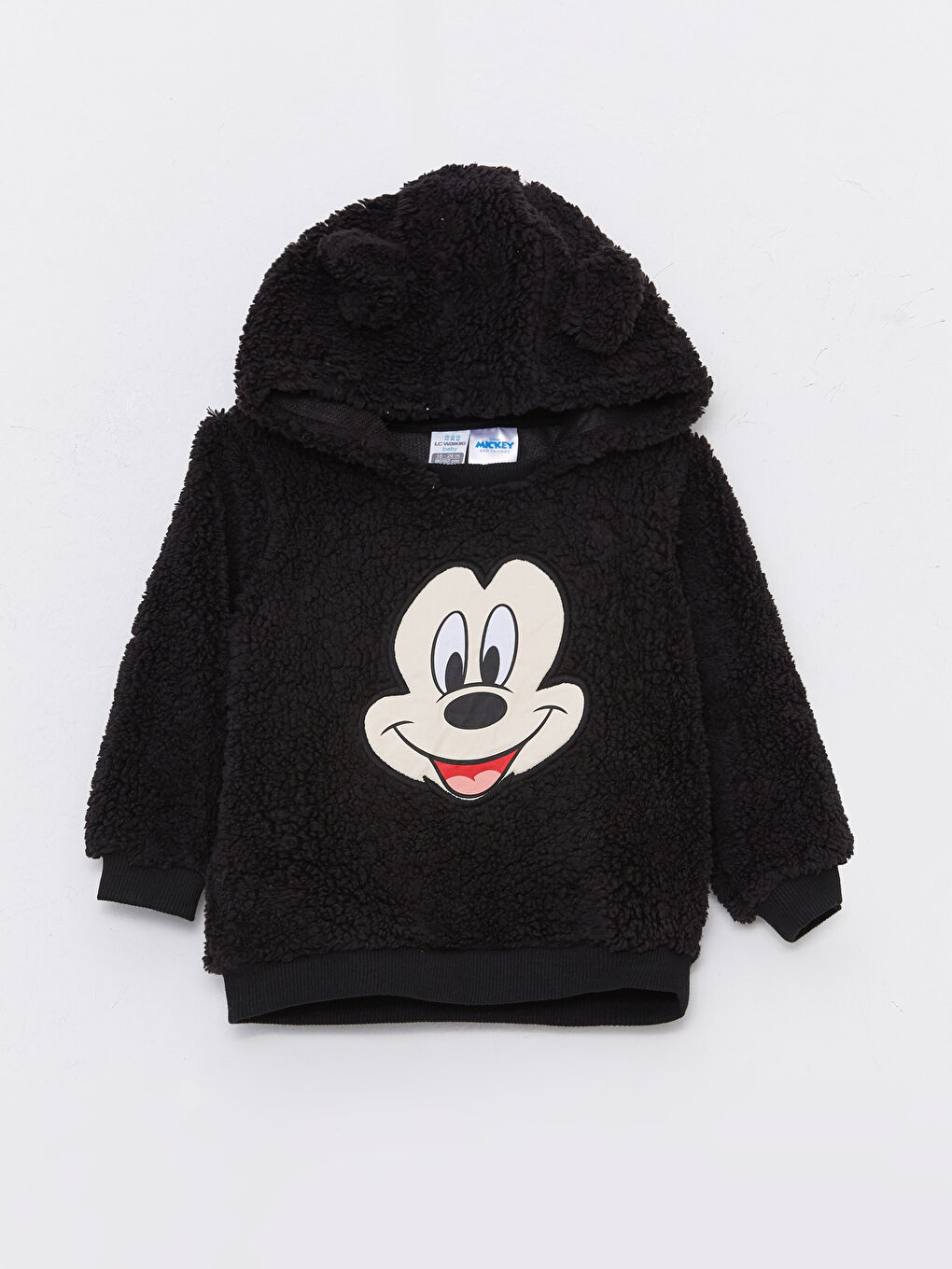 سويت شيرت أولادي رضع ميكي ماوس مطرز بأكمام طويلة و كابيشون