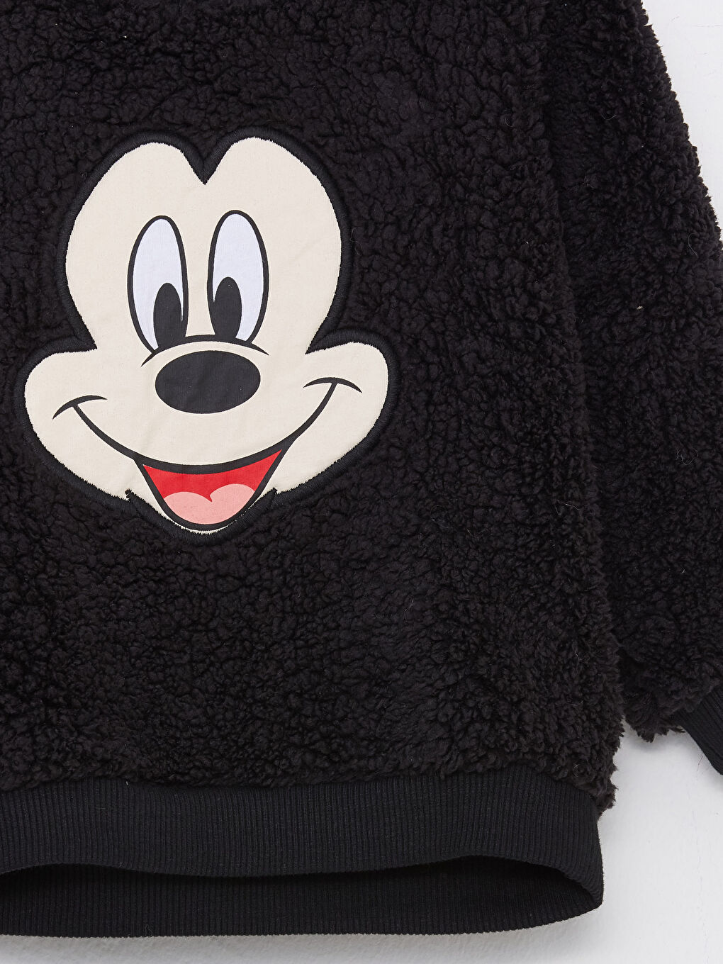 سويت شيرت أولادي رضع ميكي ماوس مطرز بأكمام طويلة و كابيشون-2