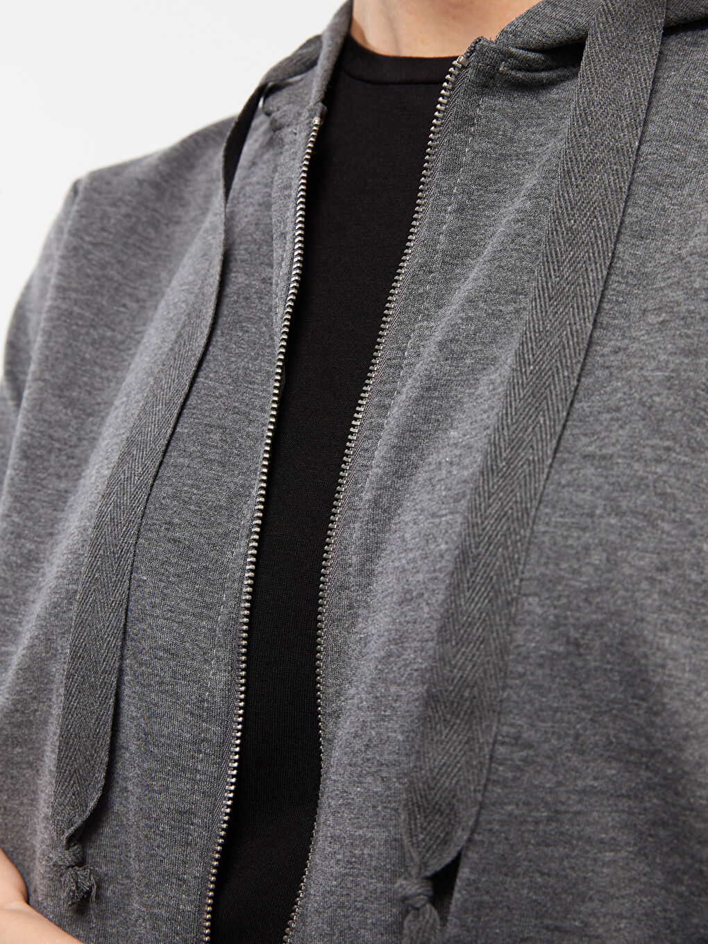 Woman ANTHRACITE Zip-Up Sweatshirt-2