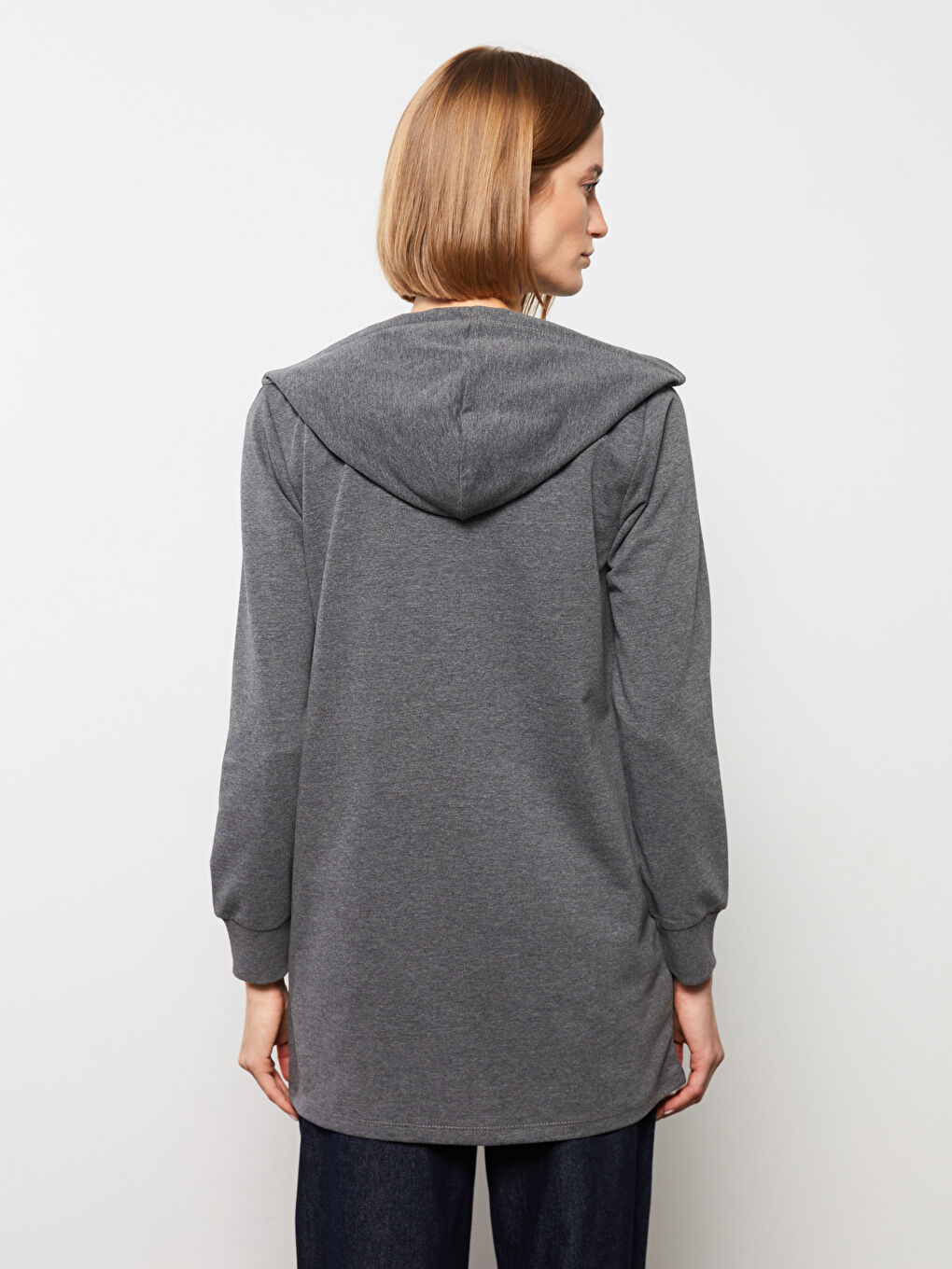 Woman ANTHRACITE Zip-Up Sweatshirt-3
