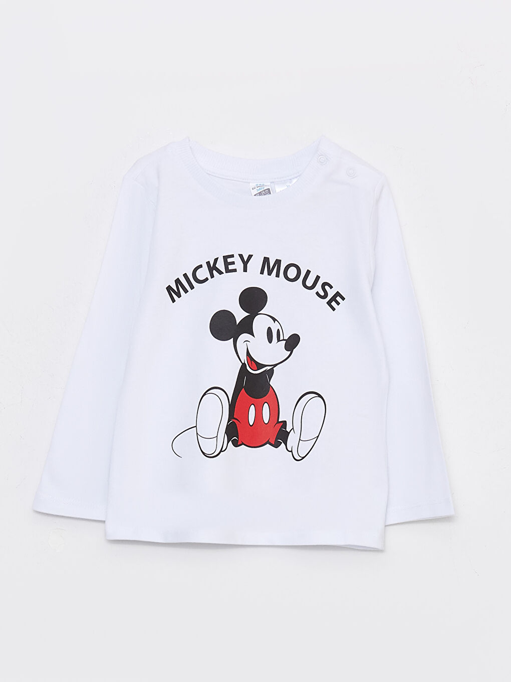 Mavi Mickey Mouse Baskılı Erkek Bebek Takım 3'lü-1