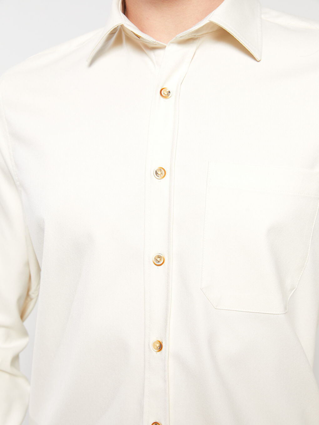 قميص كم طويل عادي للرجال-3