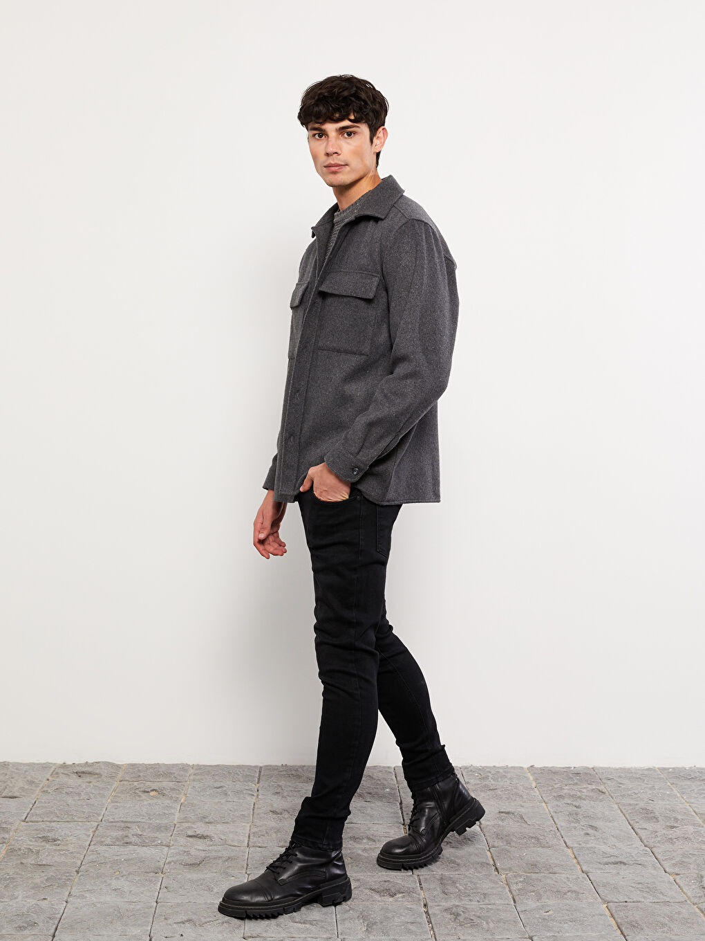 Siyah 760 Skinny Fit Erkek Jean Pantolon-1