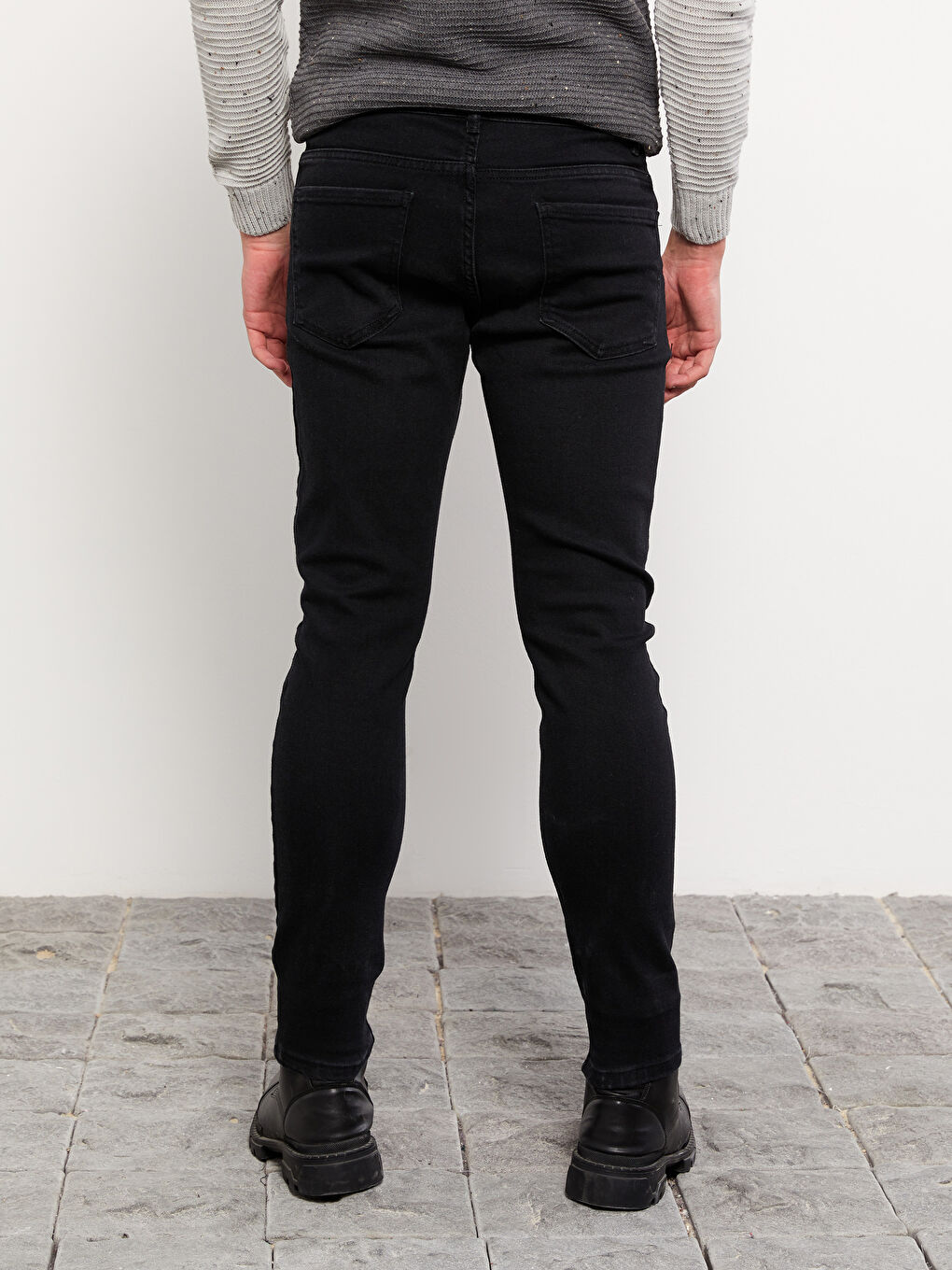 Siyah 760 Skinny Fit Erkek Jean Pantolon-3