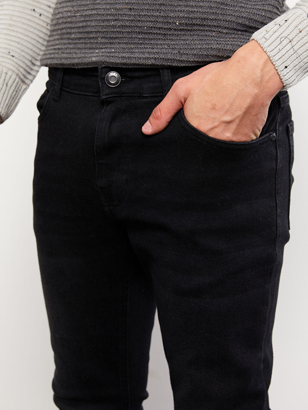 Siyah 760 Skinny Fit Erkek Jean Pantolon-4