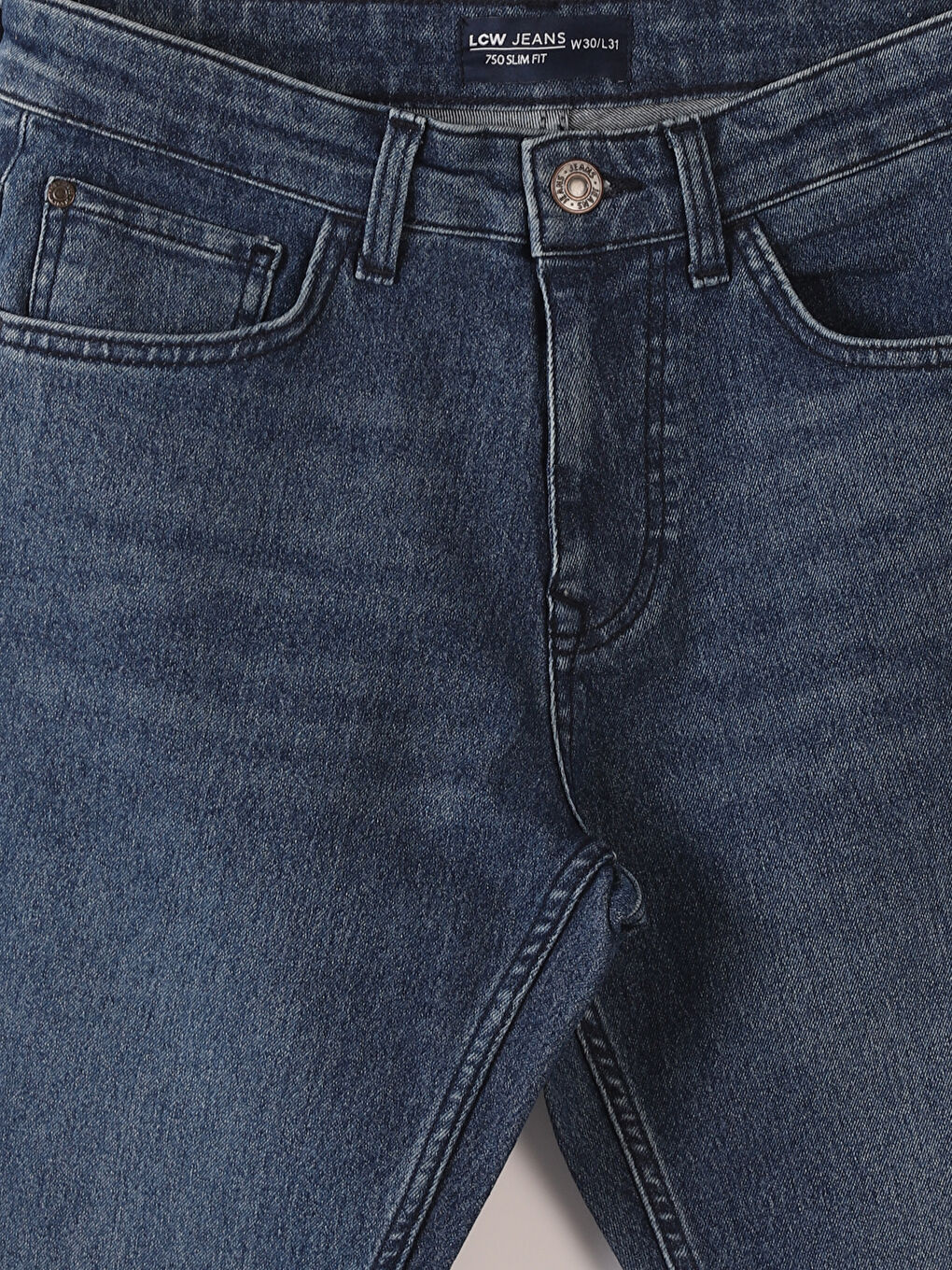 بنطلون جينز رجالي 750 سليم فيت-2