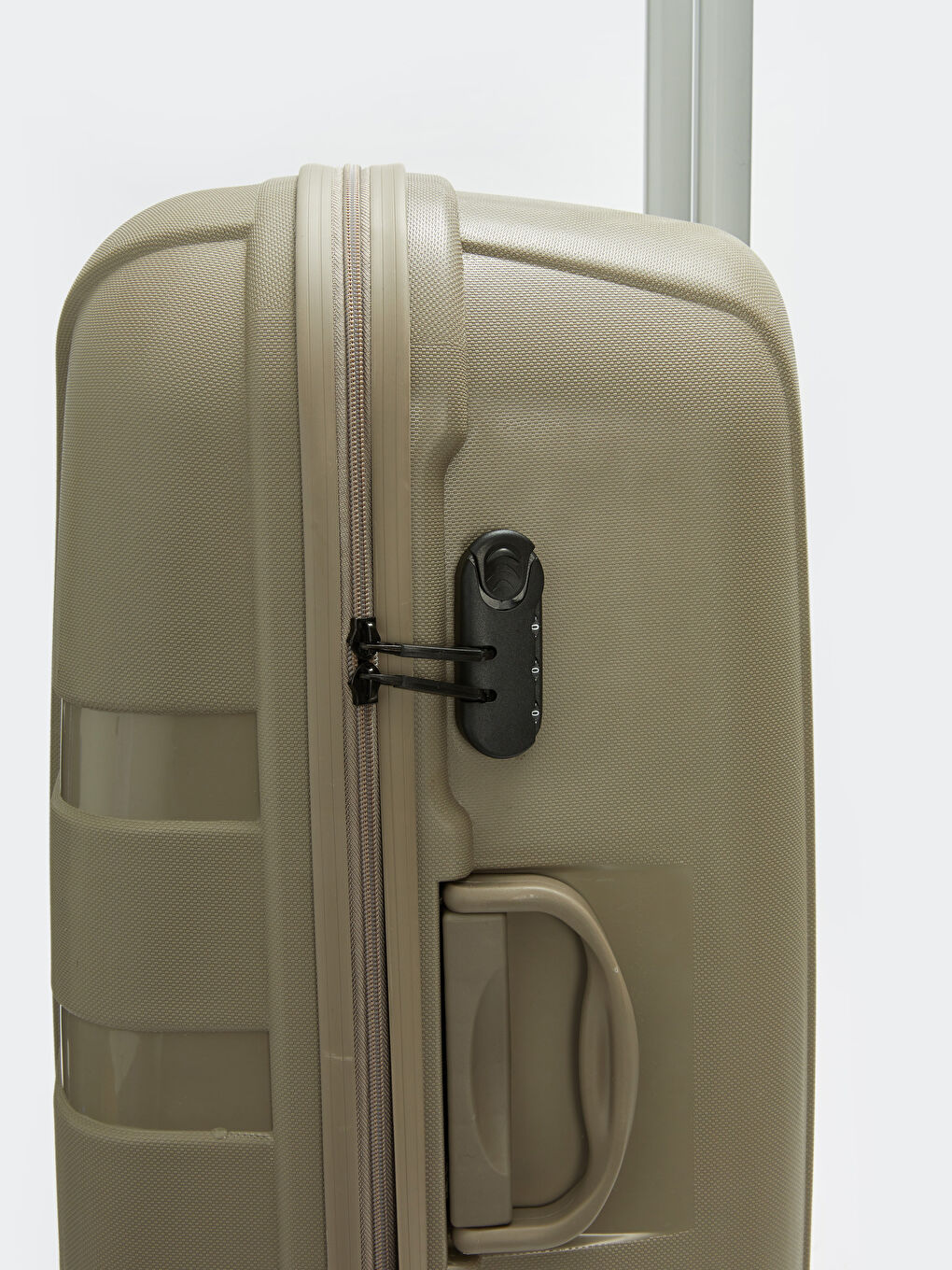 LCW ACCESSORIES Kahverengi Kilit Detaylı Çekme Mekanizmalı Büyük Boy Valiz - 4