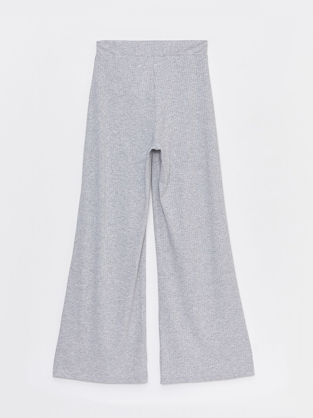 Gri Kadın Beli Lastikli Düz Eşofman Altı-6