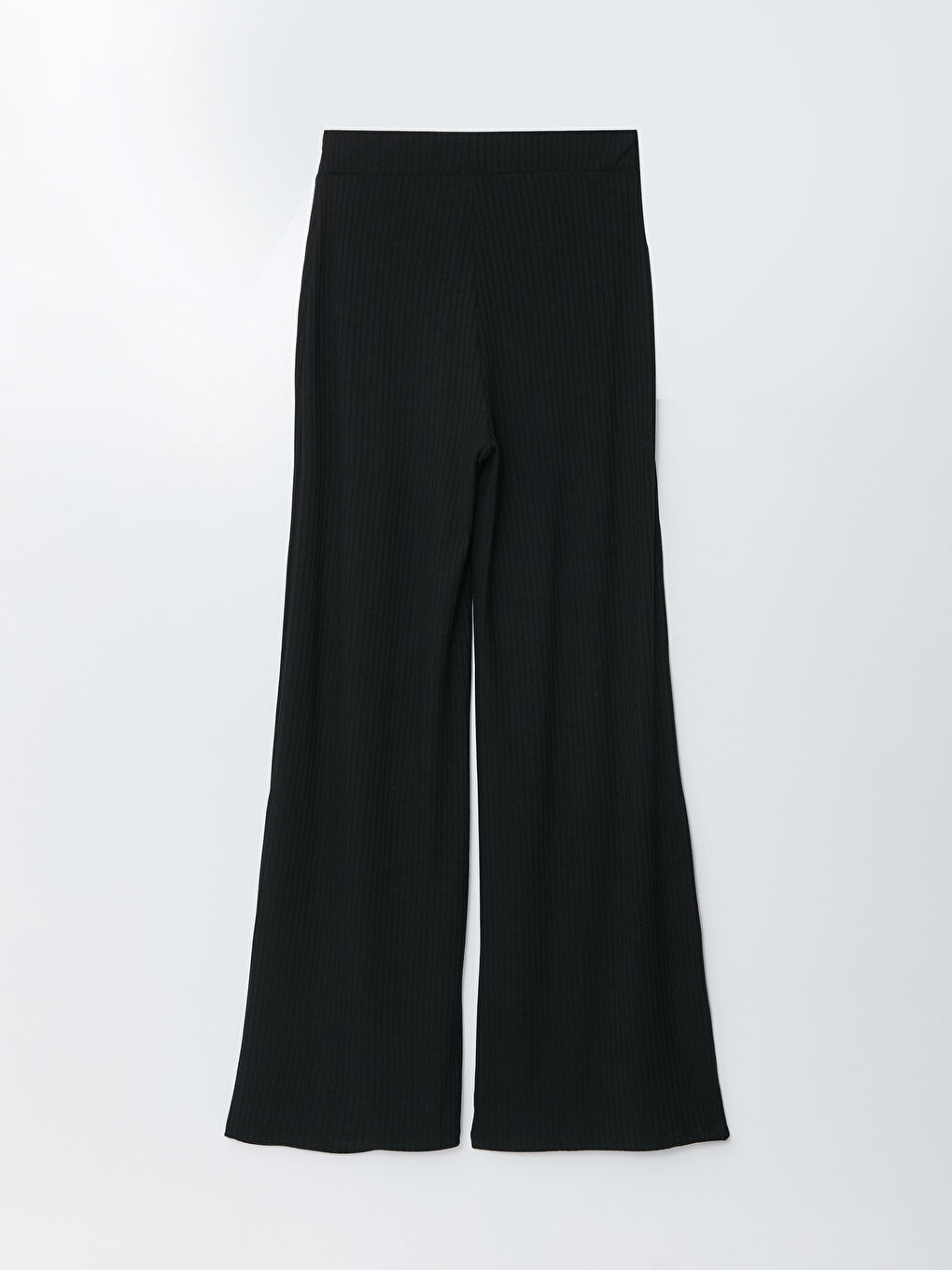 Siyah Kadın Beli Lastikli Düz Eşofman Altı-6