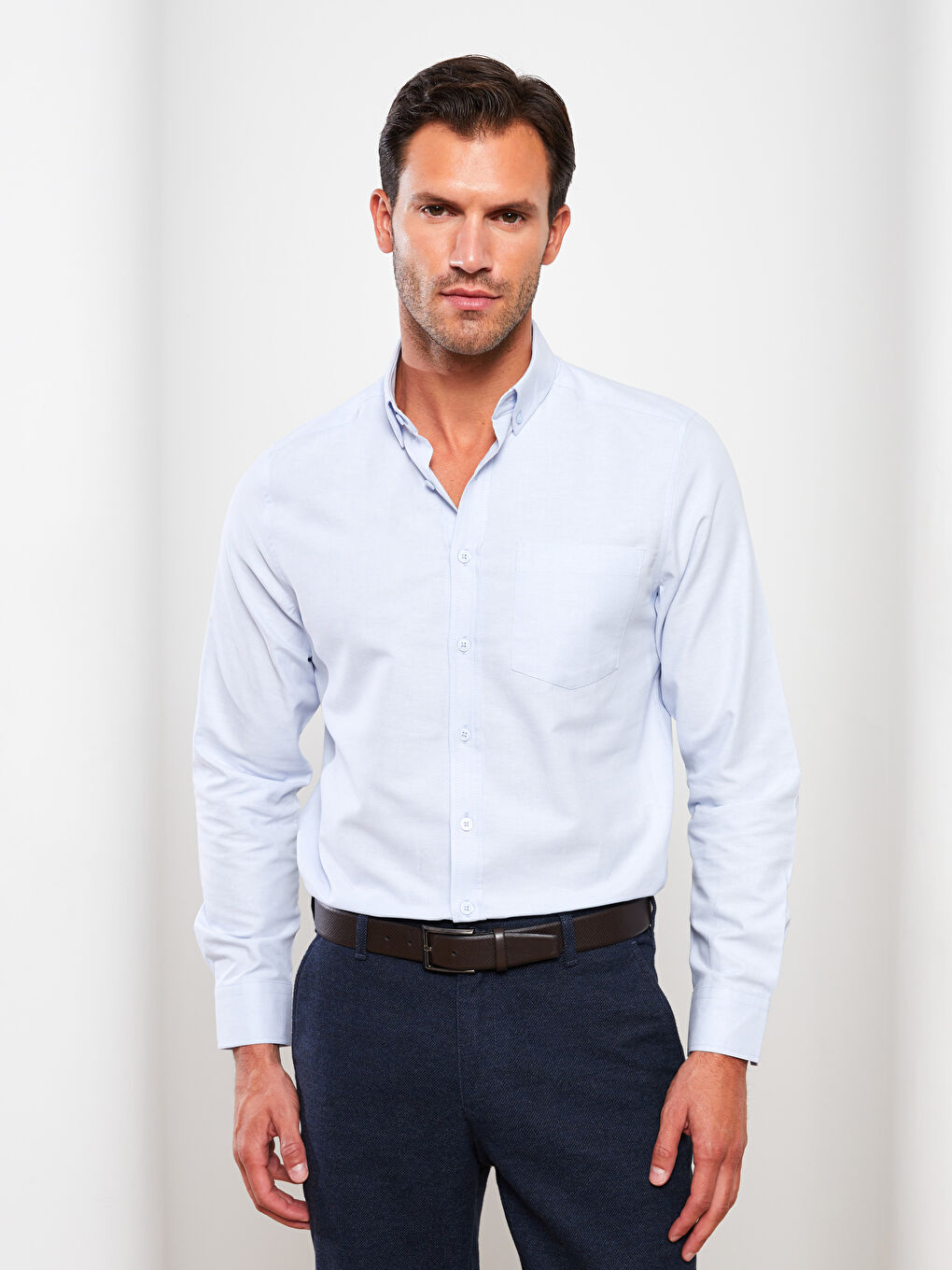 Mavi Regular Fit Uzun Kollu Oxford Erkek Gömlek