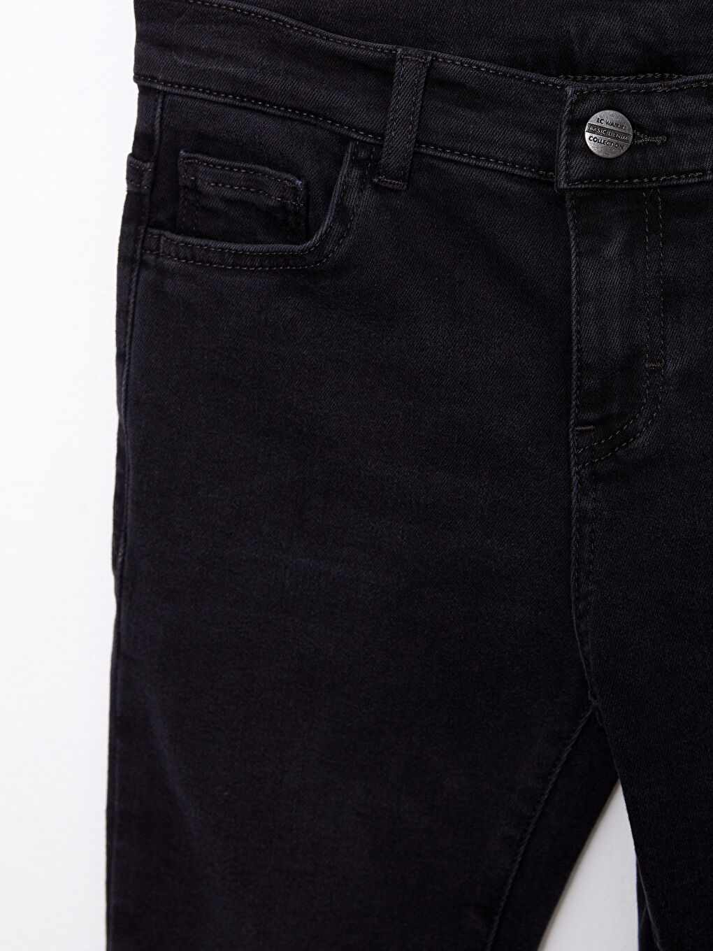 Siyah Rahat Kalıp Erkek Çocuk Jean Pantolon-7