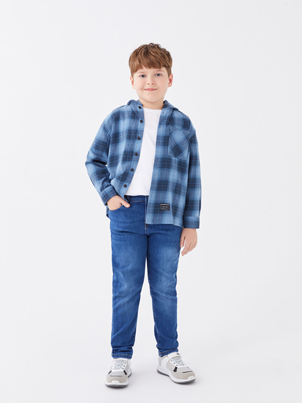 İndigo Rahat Kalıp Erkek Çocuk Jean Pantolon