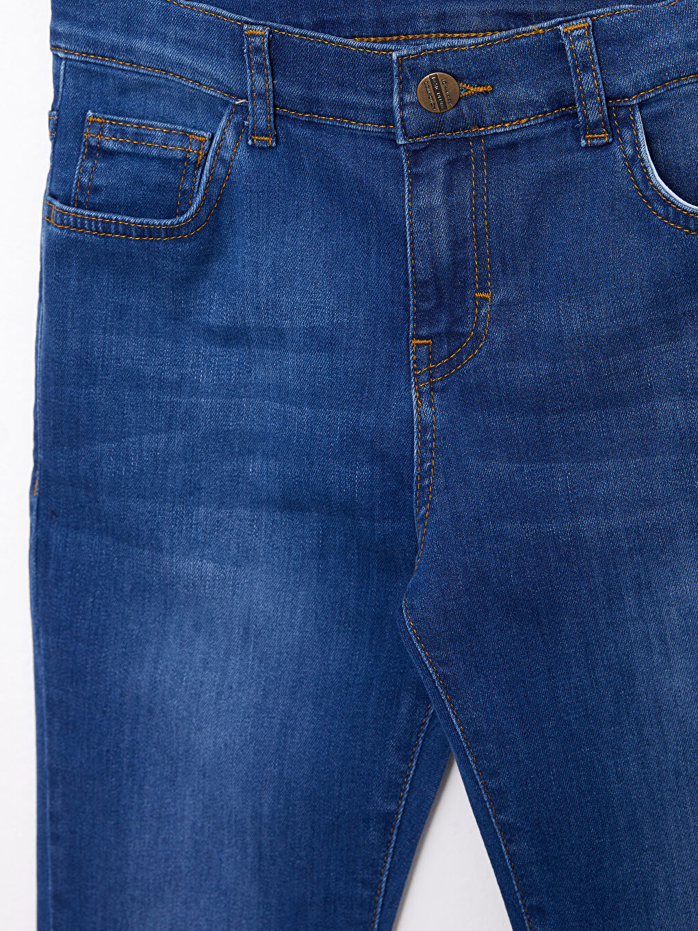 İndigo Rahat Kalıp Erkek Çocuk Jean Pantolon-7