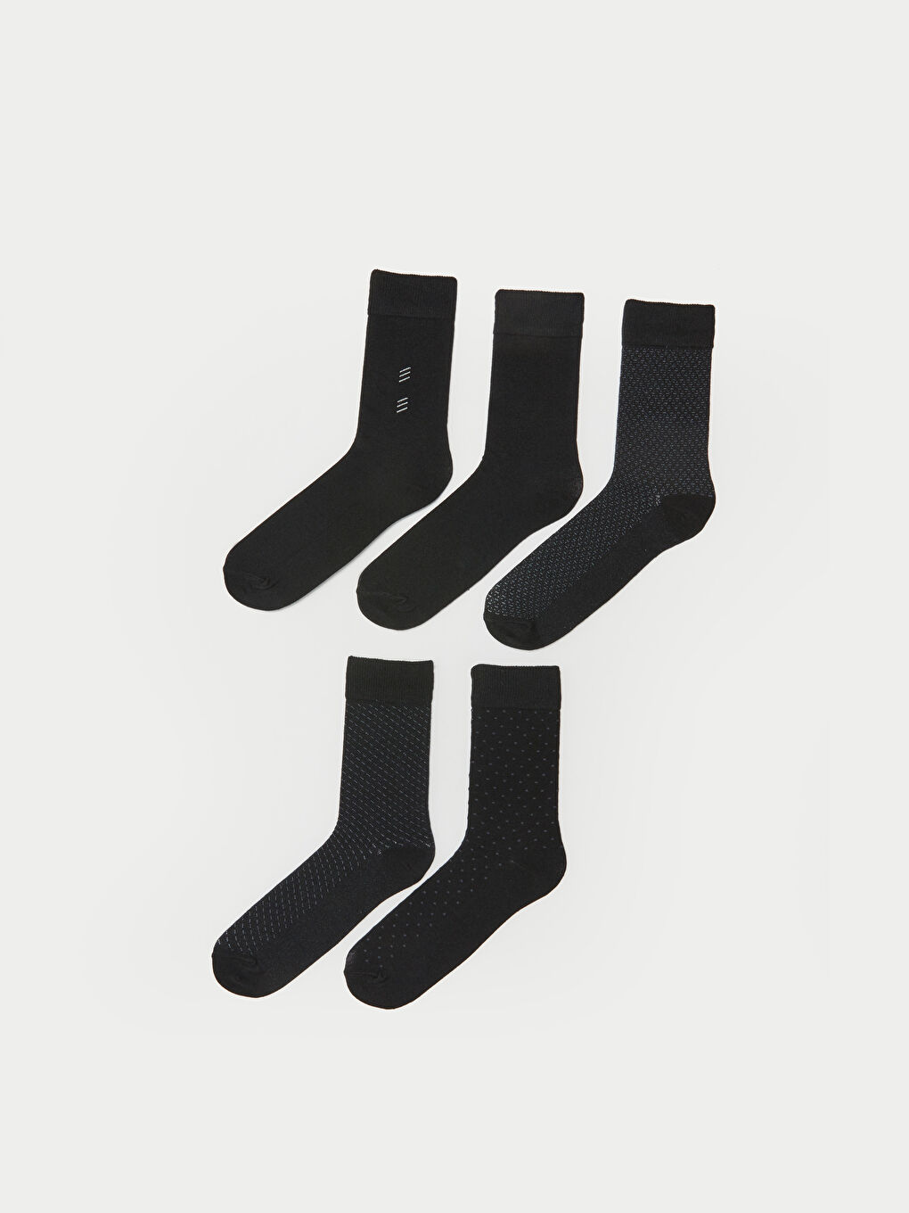Patterned Men's Ankle Socks 5 Pack