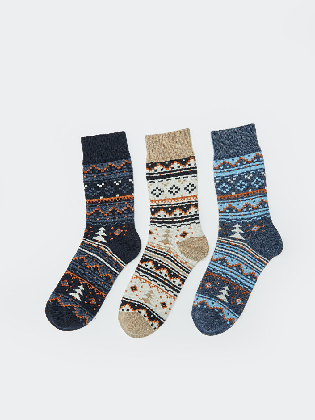 Patterned Men's Ankle Socks 3-packs-1