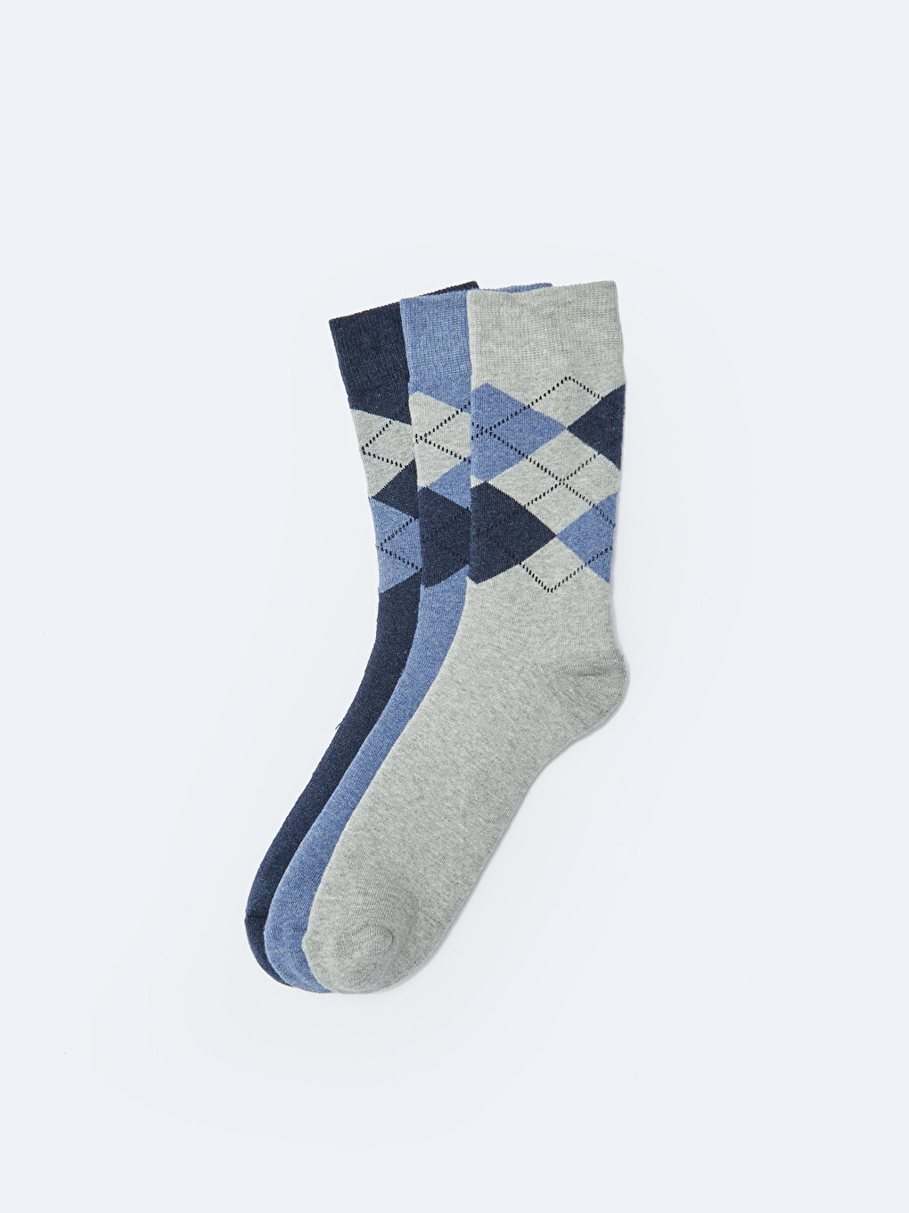 Patterned Men's Ankle Socks 3-packs
