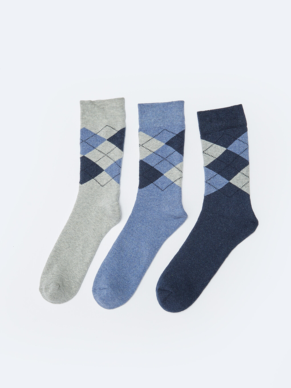 Patterned Men's Ankle Socks 3-packs-1