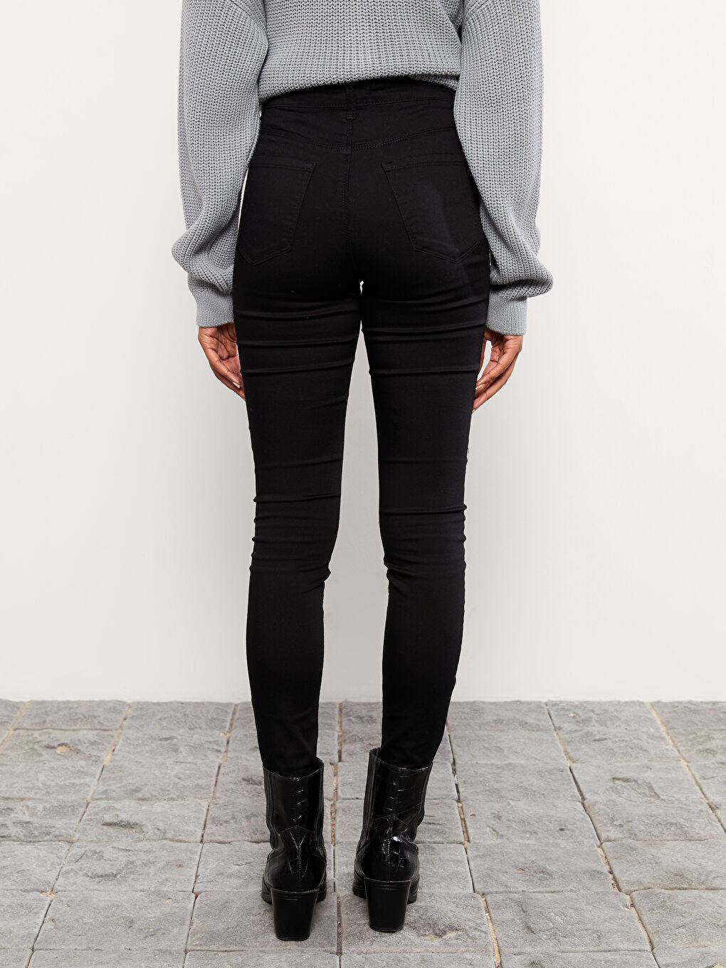 Siyah Jüpiter Süper Skinny Fit Kadın Jean Pantolon-3